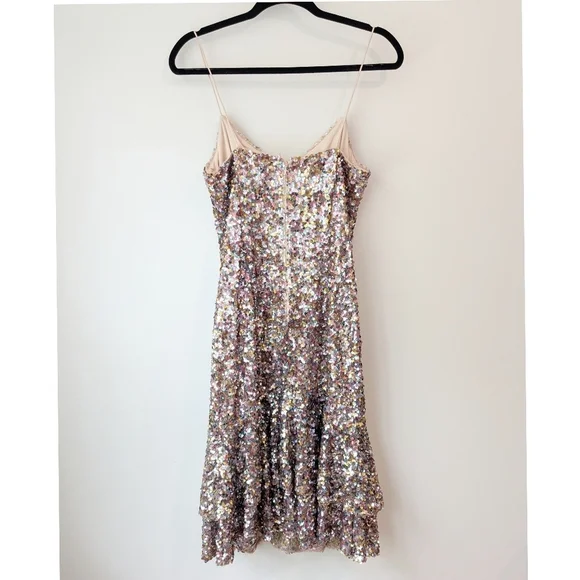 Adrianna Papell Multicolored Sequin Midi Dress - Picture 7 of 8